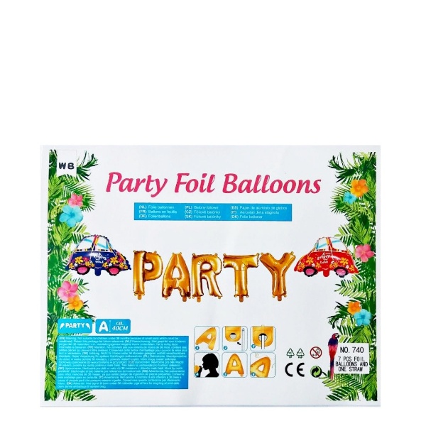 Балон с надпис PARTY /QQ-08208/ Балон с надпис PARTY /QQ-08208/