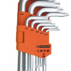 Шестограми 9 бр. къси TORX PREMIUM