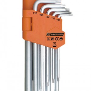 Шестограми 9бр.дълги TORX PREMIUM