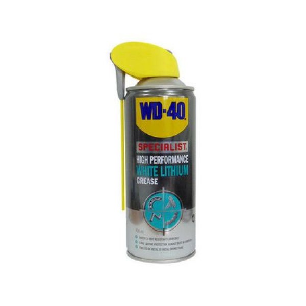 Бяла литиева грес WD 40, 400 мл